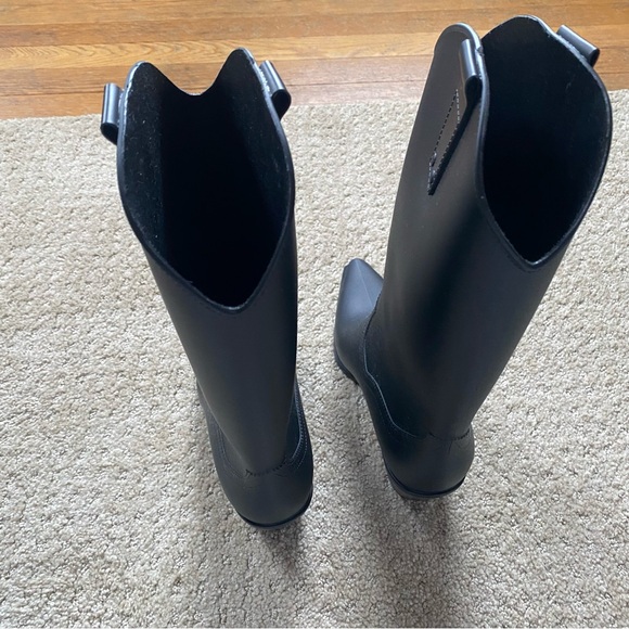 Black Jeffrey Campbell cowboy style rain boots - Picture 5 of 6